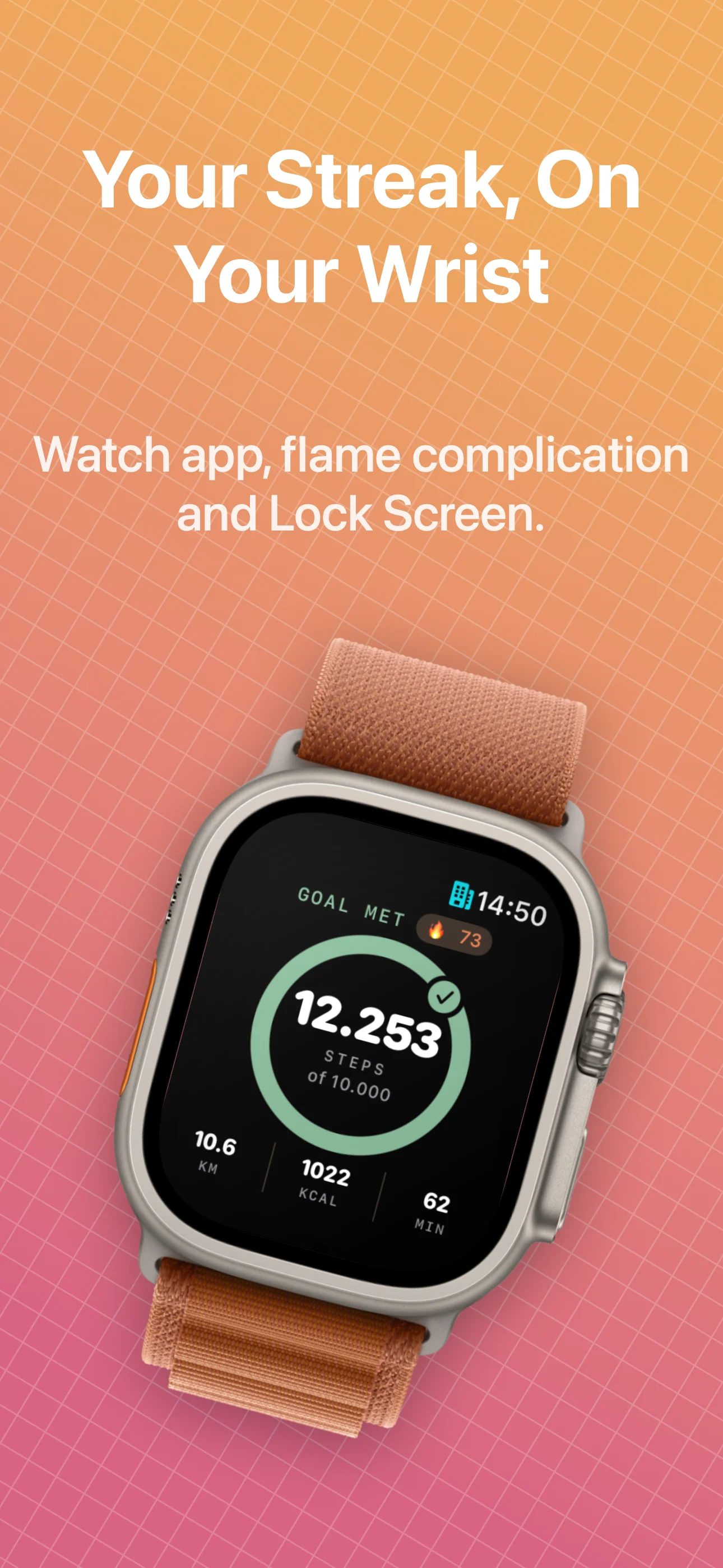 Stepyfocus Apple Watch app and streak complication